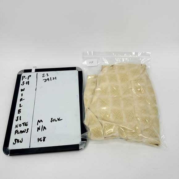 Tommy Bahama Shirt Mens Medium Silk Yellow Button Up Short Sleeve Tropical - Picture 7 of 7